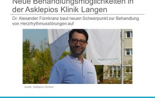 Neue Behandlungsmöglichkeiten in der Asklepios Klinik Langen