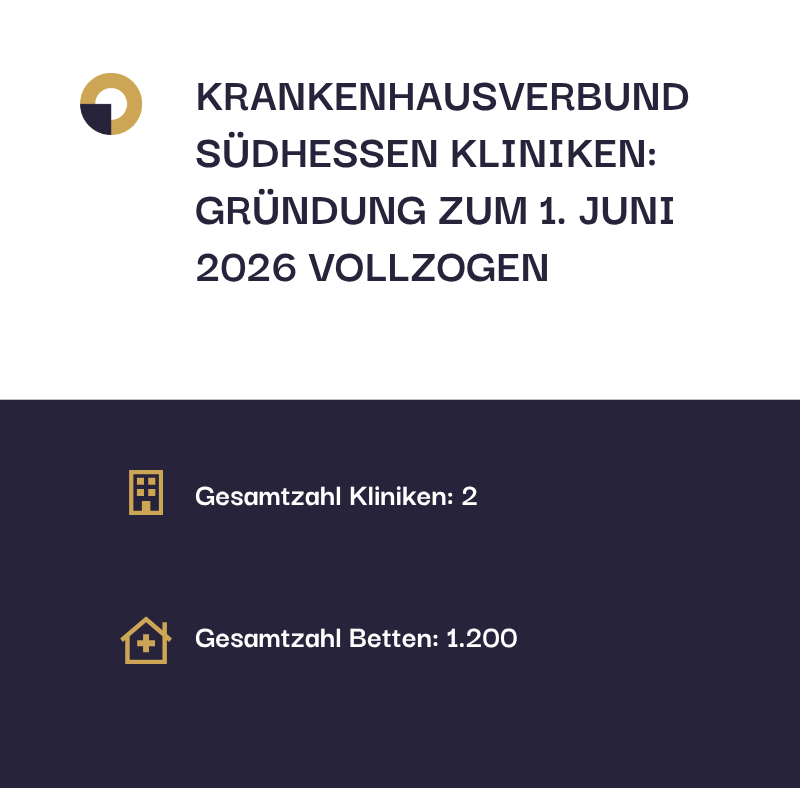 Südhessen Kliniken zum 01. Juni gegründet